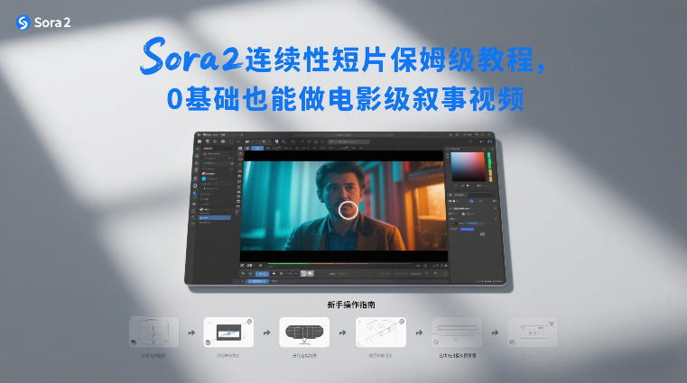 Sora2连续性短片保姆级教程，0基础也能做电影级叙事视频-吾爱云课堂