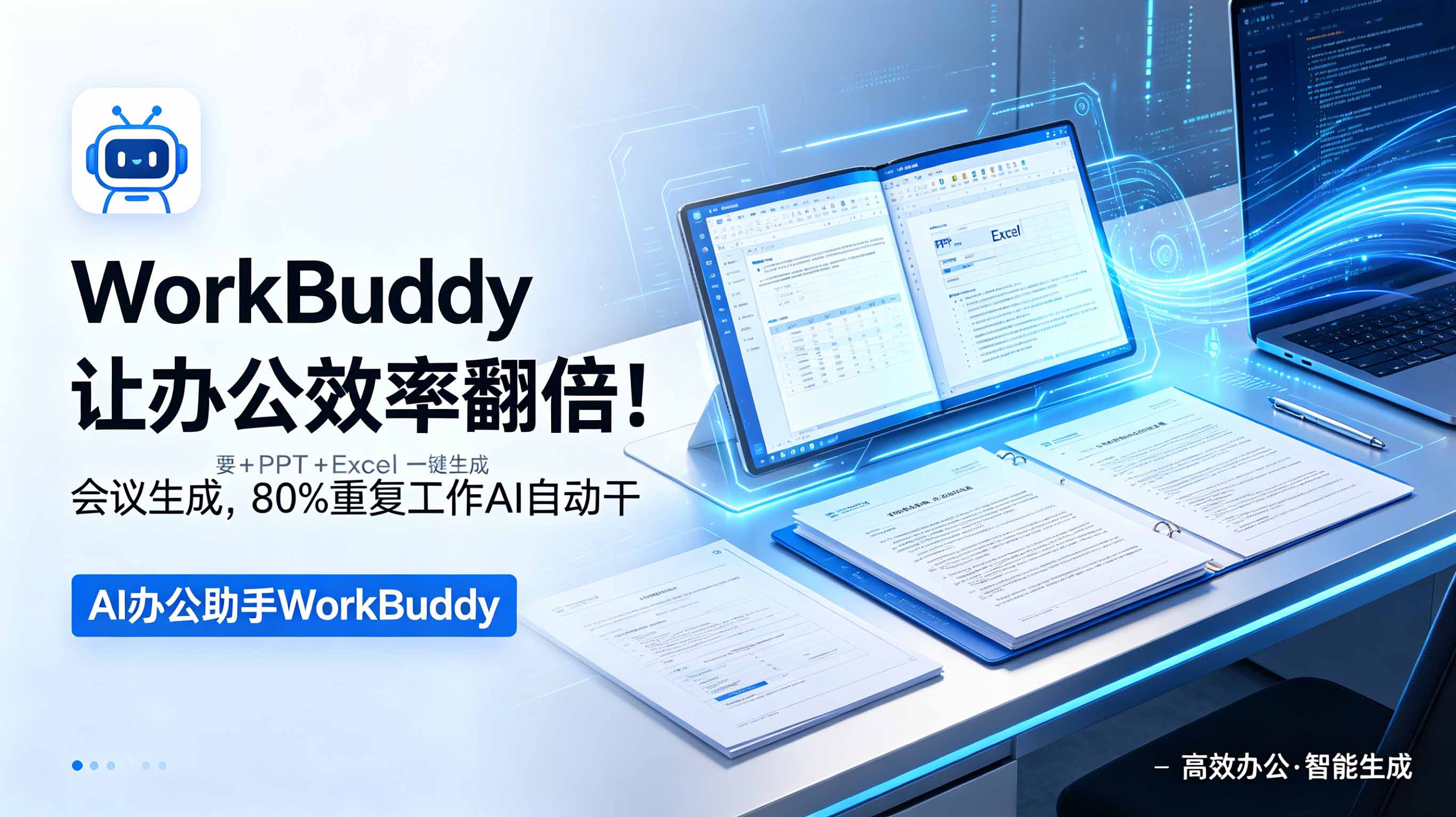WorkBuddy让办公效率翻倍！会议纪要+PPT+Excel一键生成，80%重复工作AI自动干-吾爱云课堂