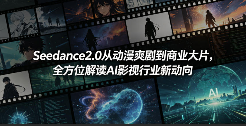 Seedance2.0从动漫爽剧到商业大片，全方位解读AI影视行业新动向-吾爱云课堂