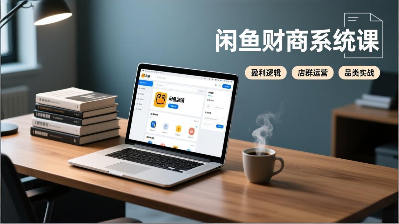 闲鱼财商系统课：从盈利逻辑、店群运营到品类实战，实现稳定月入过万-吾爱云课堂