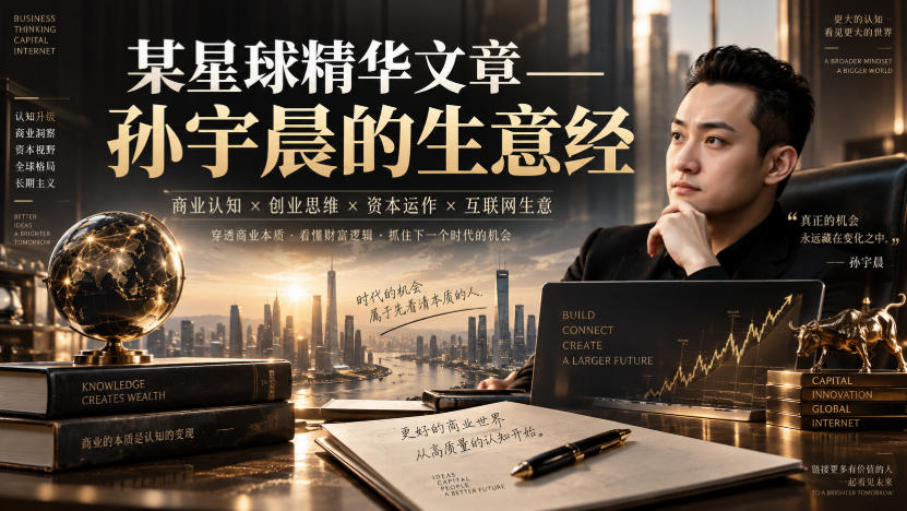 某星球精华文章——孙宇晨的生意经-吾爱云课堂