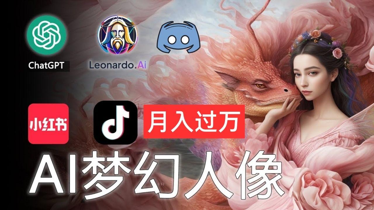 AI摄影梦幻人像:零基础也能月入过万的秘密-吾爱云课堂