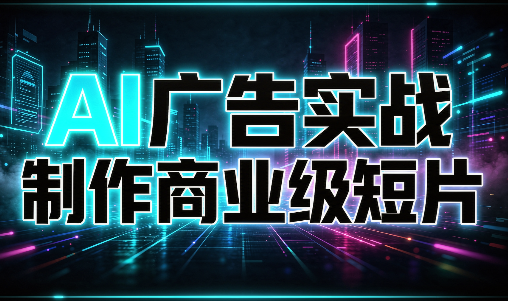 AI广告实战制作商业级短片-吾爱云课堂