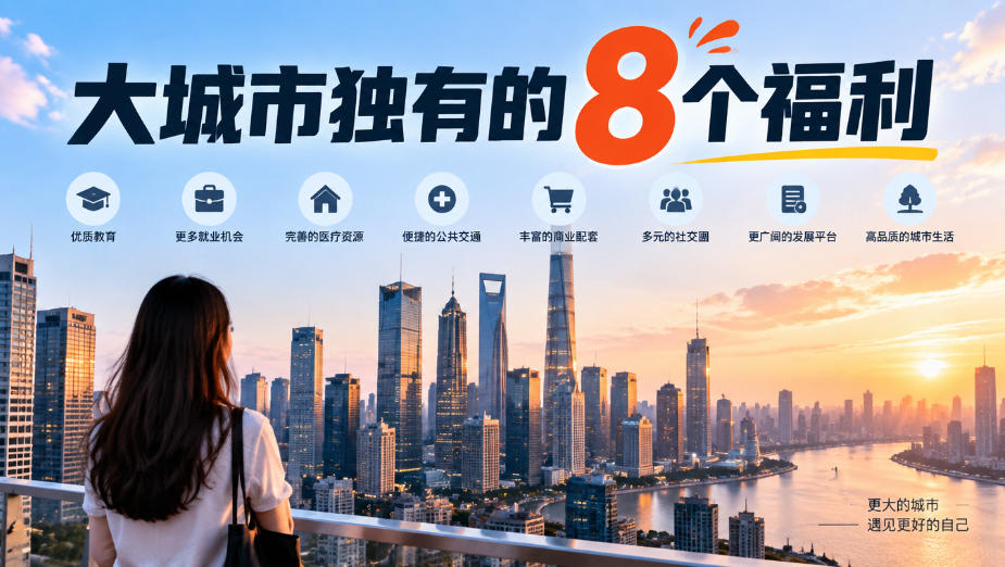 某公众号付费文章：大城市独有的8个福利-吾爱云课堂