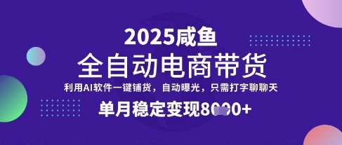 全网首发【闲鱼全自动电商带货】三年磨一剑,一朝露锋芒,单月稳定变现8k+【揭秘】-吾爱云课堂