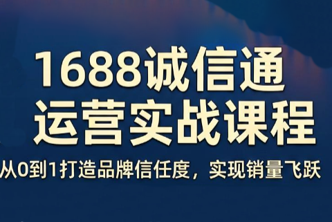 看山老师·阿里巴巴1688诚信通运营课程-吾爱云课堂