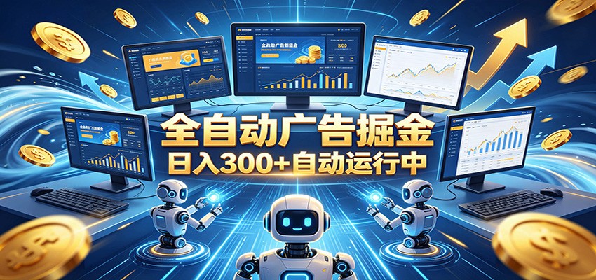 自动广告G机，日入300+，正规平台，广告浏览获益，时间自由，适合各类人群日常增收-吾爱云课堂
