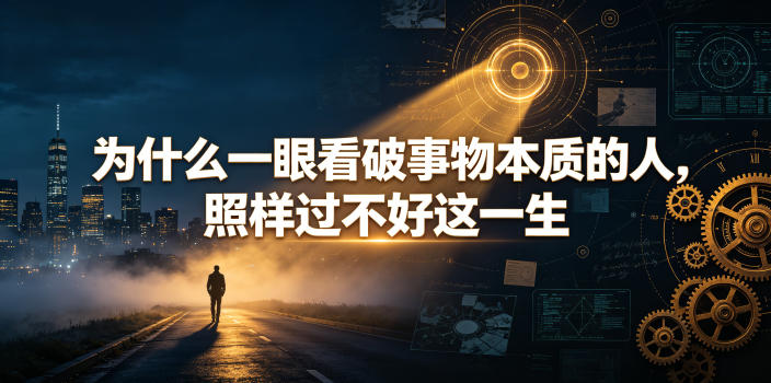 付费文章：为什么一眼看破事物本质的人，照样过不好这一生-吾爱云课堂