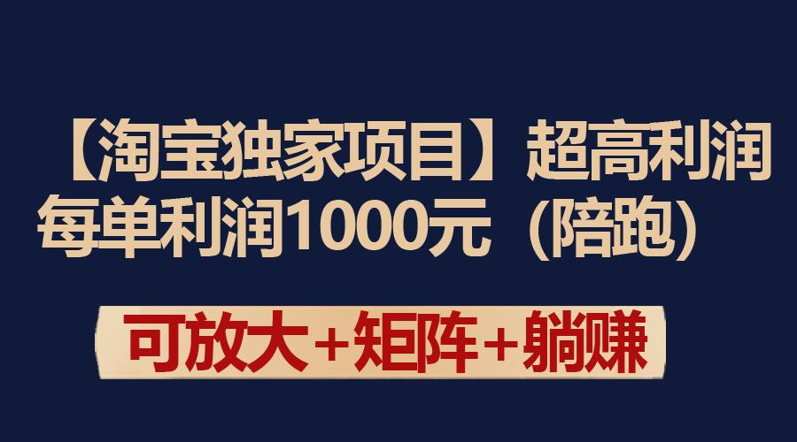 (9413期)【淘宝独家项目】超高利润:每单利润1000元-吾爱云课堂