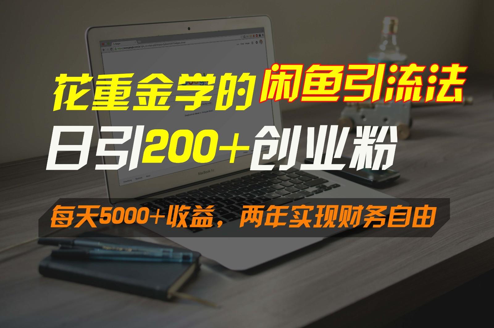 花重金学的闲鱼引流法,日引流300+创业粉,每天5000+收益,两年实现财务自由-吾爱云课堂