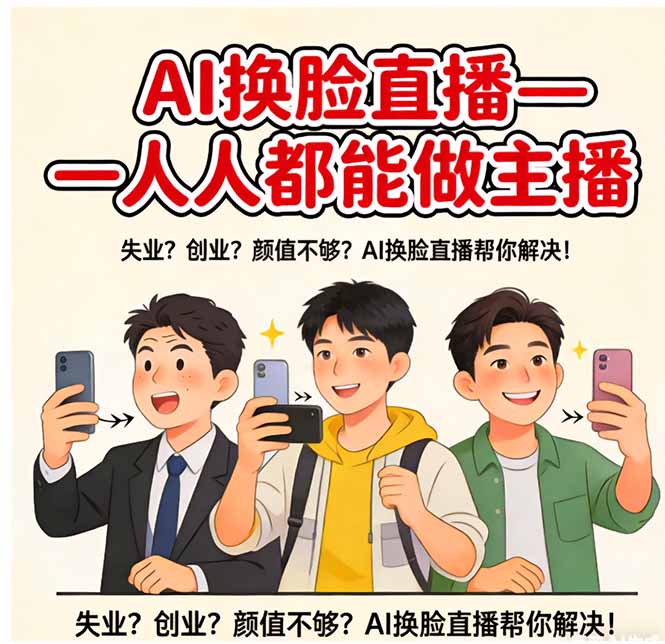 AI换脸直播，人人都能做主播-吾爱云课堂