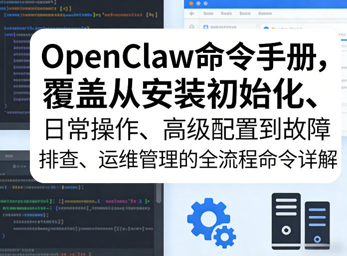 OpenClaw命令手册，覆盖从安装初始化、日常操作、高级配置到故障排查、运维管理的全流程命令详解-吾爱云课堂