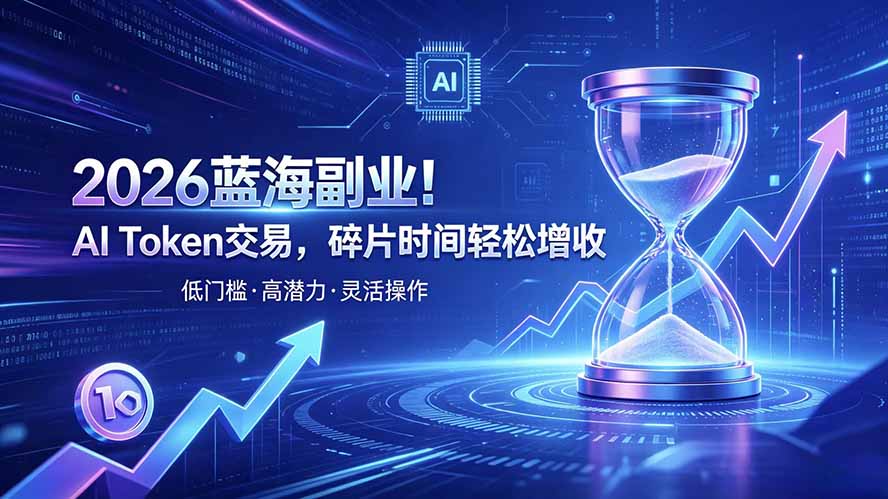 AI Token算力赛道！普通人可入局的数字副业-吾爱云课堂
