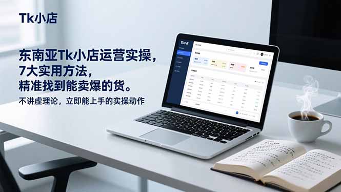 东南亚Tk小店运营实操，7大实用方法，精准找到能卖爆的货。不讲虚理论，立即能上手的实操动作-吾爱云课堂