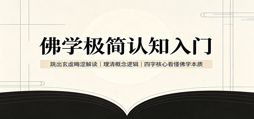 佛学极简认知入门：跳出玄虚晦涩解读，理清概念逻辑，四字核心看懂佛学本质-吾爱云课堂