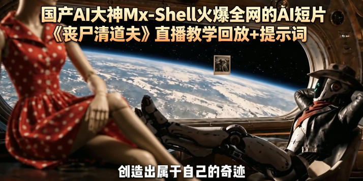 国产AI大神Mx-Shell火爆全网的AI短片《丧尸清道夫》直播教学回放+提示词-吾爱云课堂