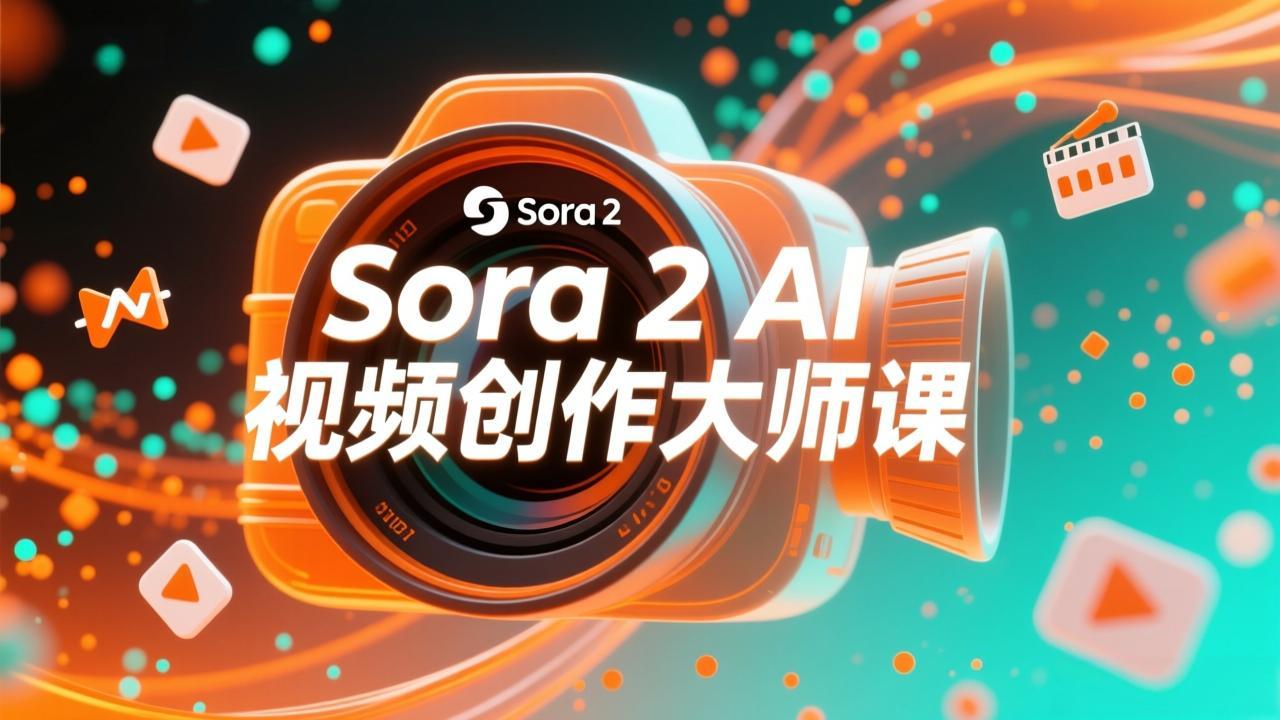 如何利用Sora 2创建流行AI人工智能视频大师班教程：掌握创作全流程，产出百万播放内容-吾爱云课堂