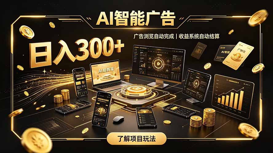 自研 AI 系统｜轻资产起步｜长期稳定收益｜宝妈 上班族轻轻松松日入300+-吾爱云课堂