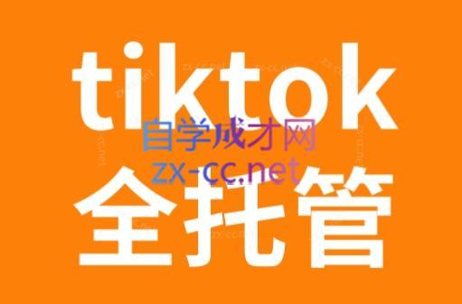 TikTok跨境电商全托管运营模式精品课-吾爱云课堂