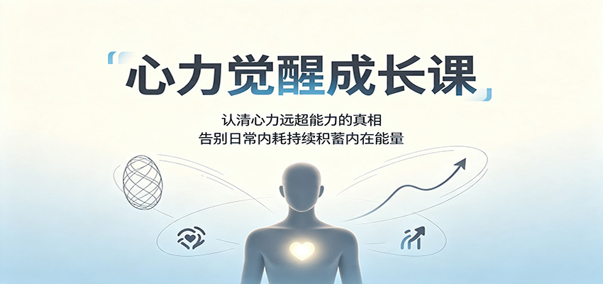 心力觉醒成长课：认清心力远超能力的真相，告别日常内耗持续积蓄内在能量-吾爱云课堂