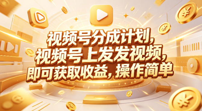 视频号分成计划，599元众筹的Red团队课程，视频号上发发视频，即可获取收益，操作简单-吾爱云课堂