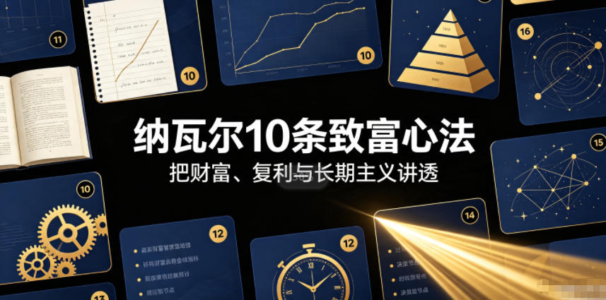 付费文章：纳瓦尔10条致富心法-吾爱云课堂