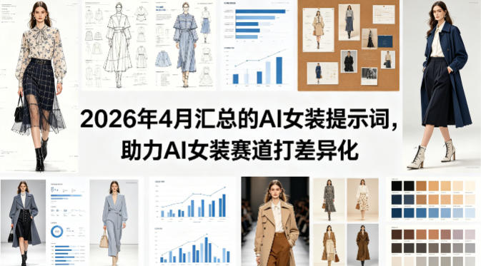 2026年4月汇总的AI女装提示词，助力AI女装赛道打差异化-吾爱云课堂