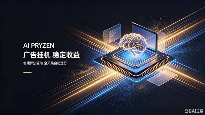 AI Pryzen 广告挂机｜24小时自动跑，日入300-500，新手零门槛-吾爱云课堂