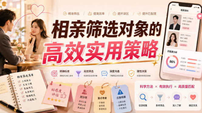 付费文章：相亲筛选对象的高效实用策略-吾爱云课堂