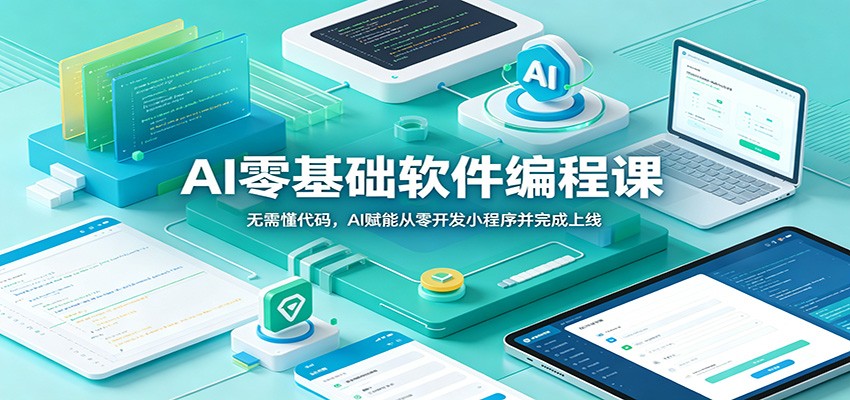 AI零基础软件编程课：无需懂代码，AI赋能从零开发小程序并完成上线-吾爱云课堂