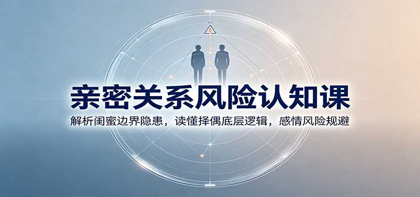 亲密关系风险认知课：解析闺蜜边界隐患，读懂择偶底层逻辑，感情风险规避-吾爱云课堂