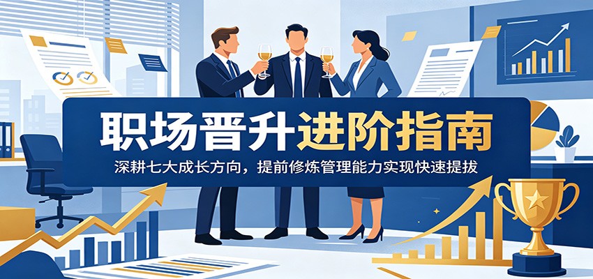 职场晋升进阶指南：深耕七大成长方向，提前修炼管理能力实现快速提拔-吾爱云课堂