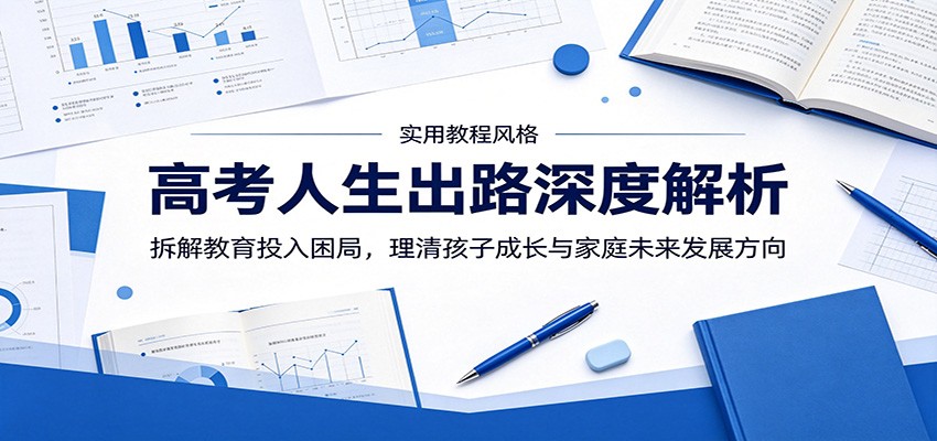 高考人生出路深度解析：拆解教育投入困局，理清孩子成长与家庭未来发展方向-吾爱云课堂