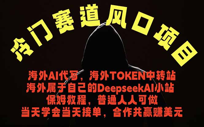 冷门赛道风口项目 海外AI代写！0成本运作完全免费！当天注册当天接单，接单接到手抽筋，无脑...-吾爱云课堂