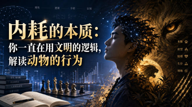付费文章：内耗的本质：你一直在用文明的逻辑，解读动物的行为-吾爱云课堂