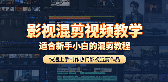 影视混剪视频教学，适合新手小白的混剪教程，快速上手制作热门影视混剪作品-吾爱云课堂