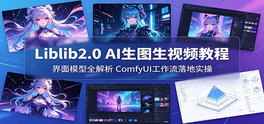 Liblib2.0 AI生图生视频教程：界面模型全解析，ComfyUI工作流落地实操-吾爱云课堂
