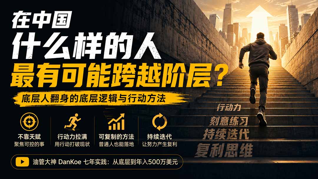 付费文章:在中国什么样的人最有可能跨越阶层?底层人翻身的方法!-吾爱云课堂