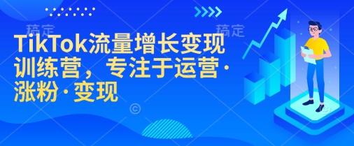 TikTok流量增长变现训练营，专注于运营·涨粉·变现-吾爱云课堂