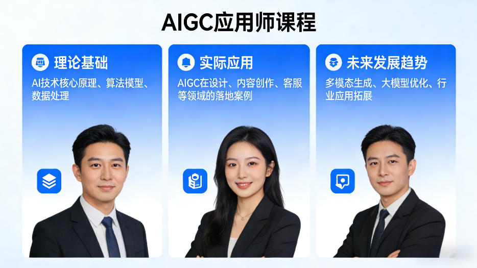 AIGC应用师课程，覆盖了AI技术的理论基础、实际应用、以及未来发展趋势(更新)-吾爱云课堂