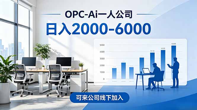 2026创业新风口—OPC一人公司模式震撼首发！日收益2000-6000+，项目绿色长久，安全稳健，合…-吾爱云课堂