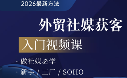 2026外贸社媒获客入门课-吾爱云课堂
