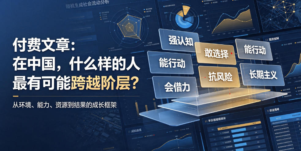 付费文章：在中国，什么样的人最有可能跨越阶层？-吾爱云课堂