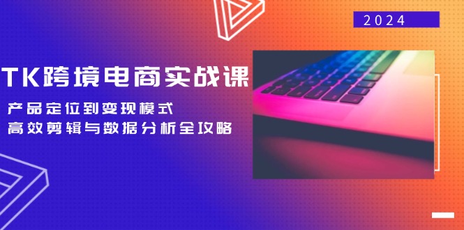 TK跨境电商实战课:产品定位到变现模式,高效剪辑与数据分析全攻略-吾爱云课堂