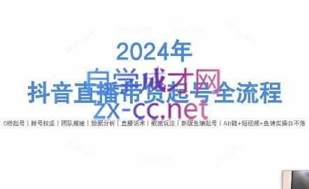 六六老师·2024年抖音直播带货起号全攻略-吾爱云课堂