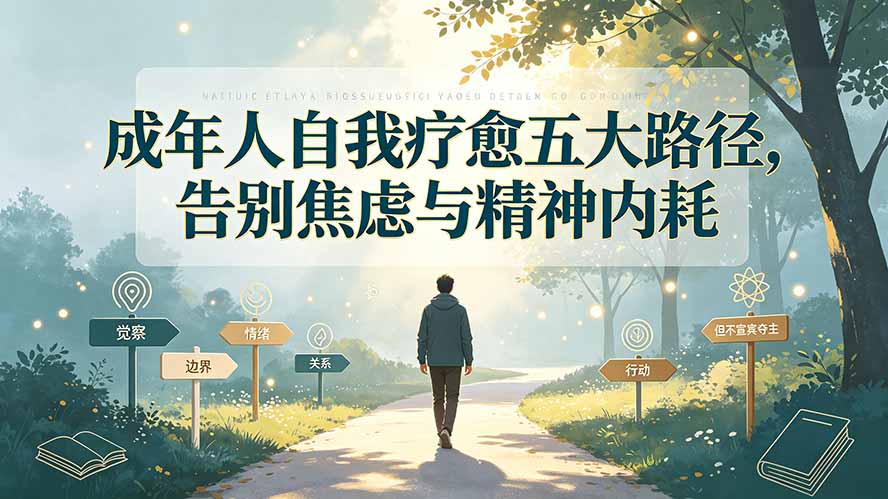 付费文章：成年人自我疗愈五大路径，告别焦虑与精神内耗-吾爱云课堂