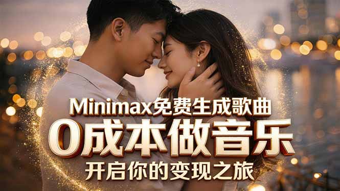Minimax免费生成歌曲实测！0成本做音乐，说唱流行Lofi一键生成-吾爱云课堂