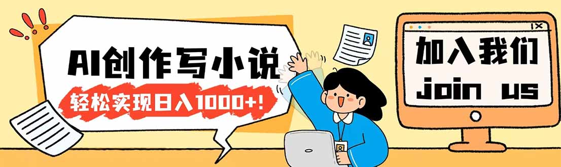 26年最新风口项目AI工具创作写小说，轻松实现日入1000+-吾爱云课堂