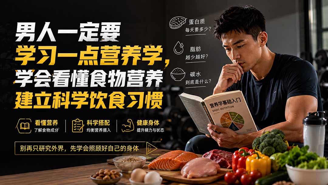 付费文章：男人一定要学习一点营养学，学会看懂食物营养建立科学饮食习惯-吾爱云课堂