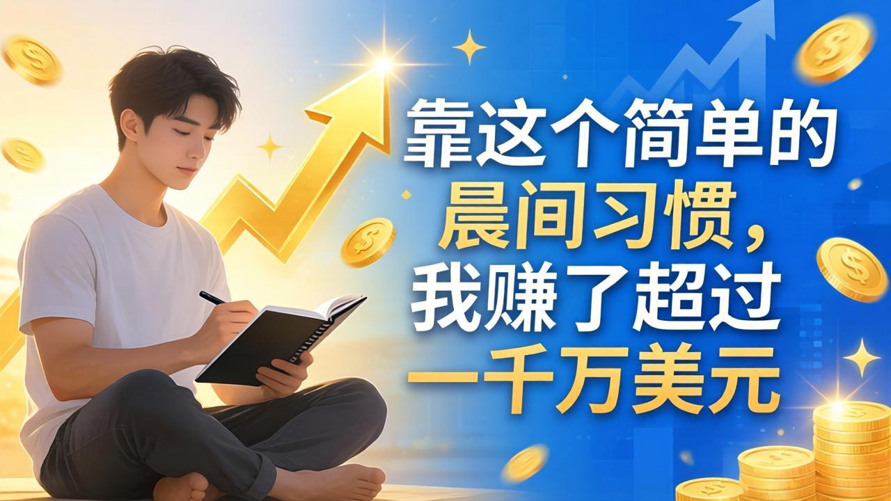 付费文章：靠这个简单的晨间习惯，我赚了超过一千万美元-吾爱云课堂